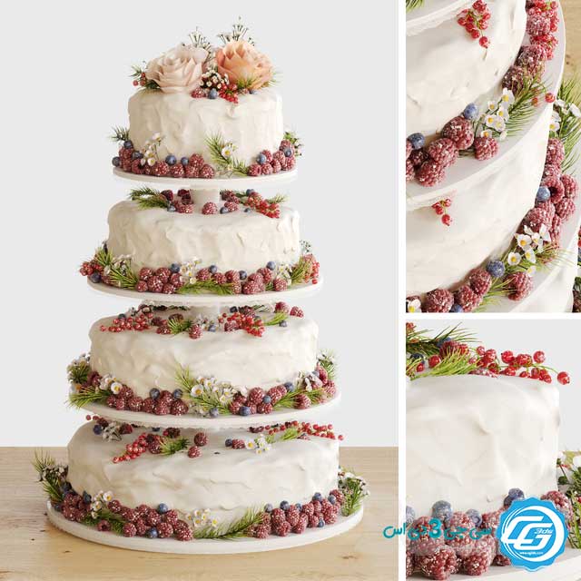 آبجکت کیک عروسی,